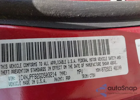 2016 Jeep Patriot Latitude from USA, damaged, VIN 1C4NJPFB2GD503214